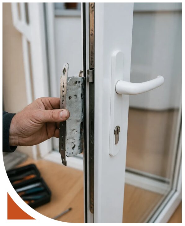 Ремонт замка пластиковой двери в Новоуральске от 2552 р. | Разлок-Нву